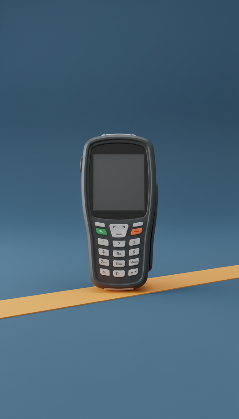 Handheld Barcode Scanner With Reinforced Grip