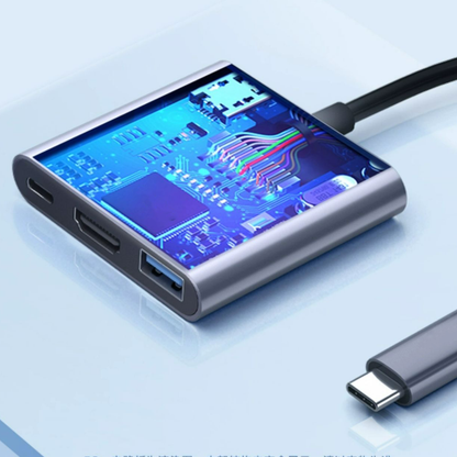 Type-C Hub to USB-A HDMI PD